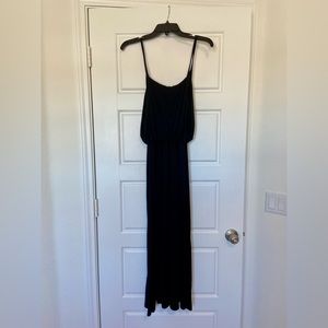 Black maxi strap dress, Size M